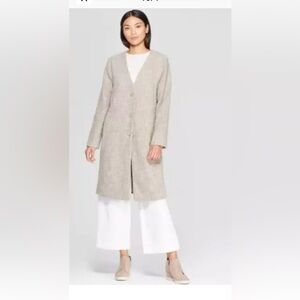 NWOT Prologue Wool Blend Tweed Coat